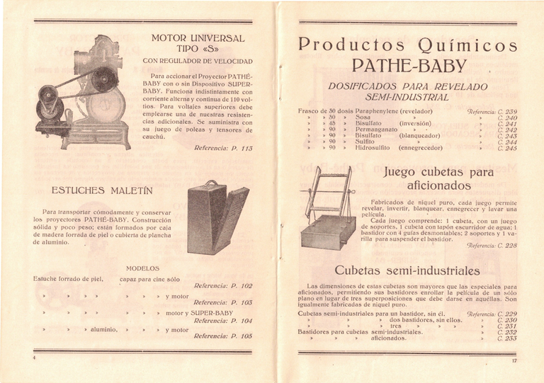 1929 - Pathé-Baby Catalogo general de aparatos y accesorios - 3