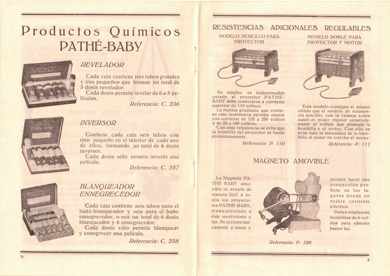1929 - Pathé-Baby Catalogo general de aparatos y accesorios - 4