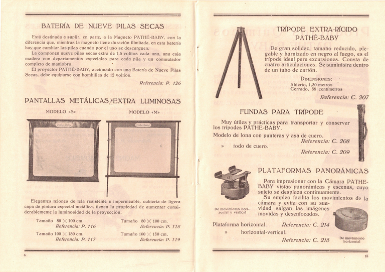 1929 - Pathé-Baby Catalogo general de aparatos y accesorios - 5