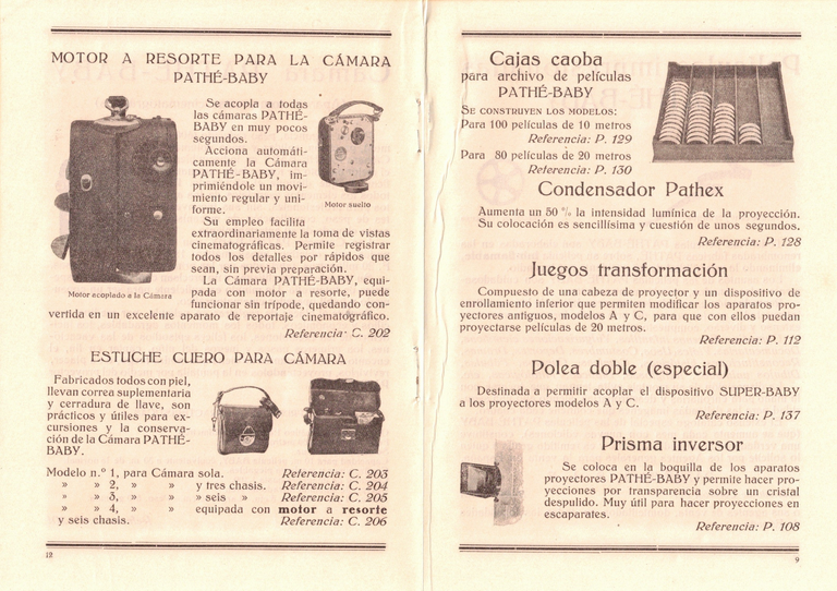 1929 - Pathé-Baby Catalogo general de aparatos y accesorios - 7