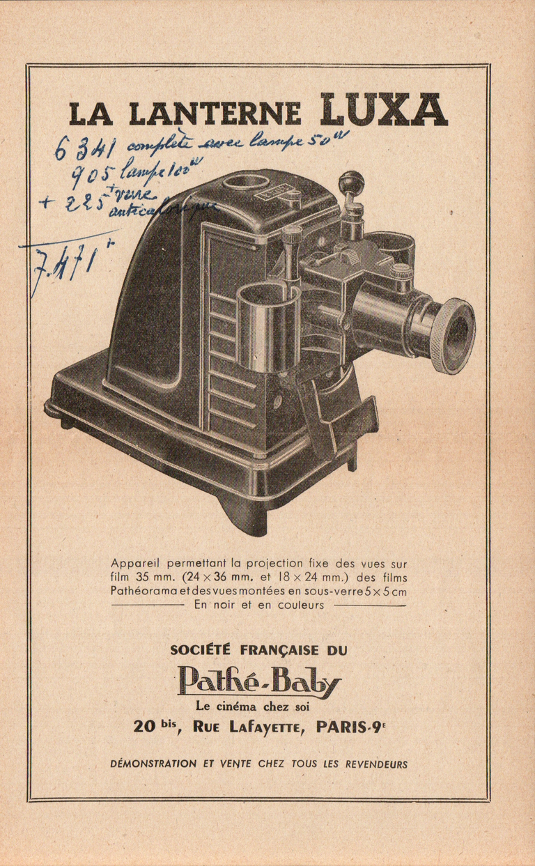 Dépliant Lanterne Luxa recto