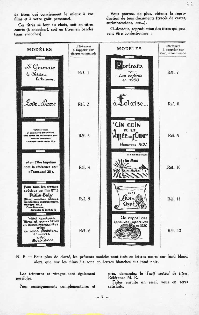Les sous-titres sur film Pathé-Baby - avril-mai 1932 - Le Cinéma Chez Soi - page 2