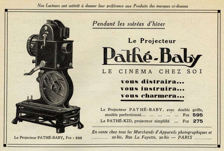 Projecteur Pathé-Baby - 1933