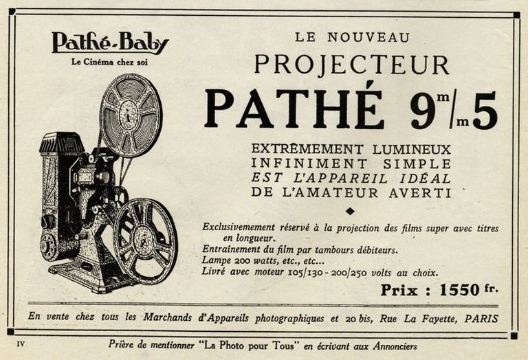 Projecteur Pathé B - 1933