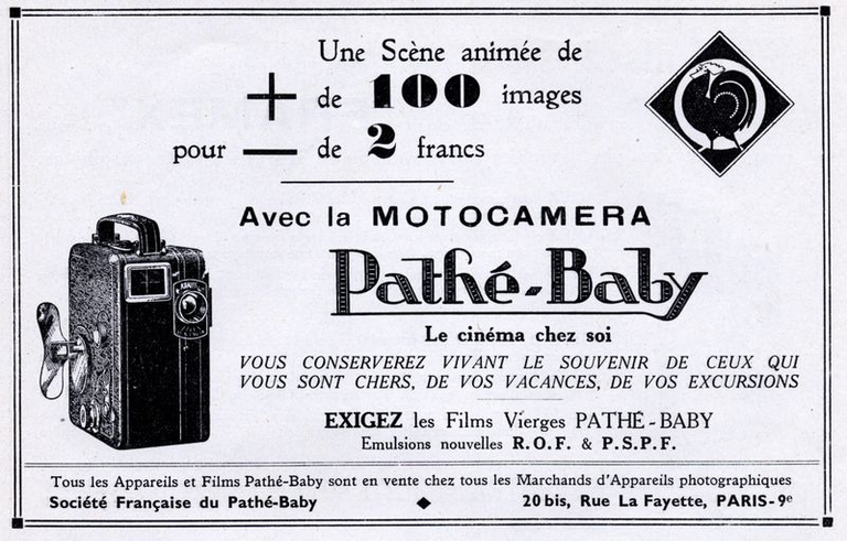 Motocaméra Pathé-Baby - 1935