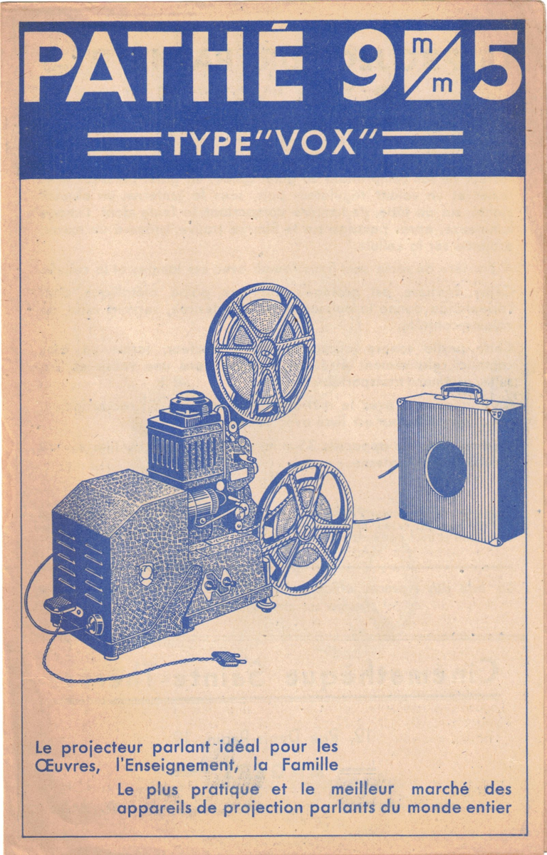 Projecteur Pathé Vox sonore - 1937