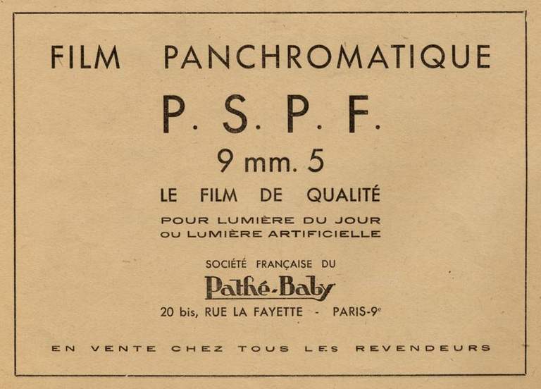 Film Panchromatique P.S.P.F. Pathé 9,5 mm - 1947