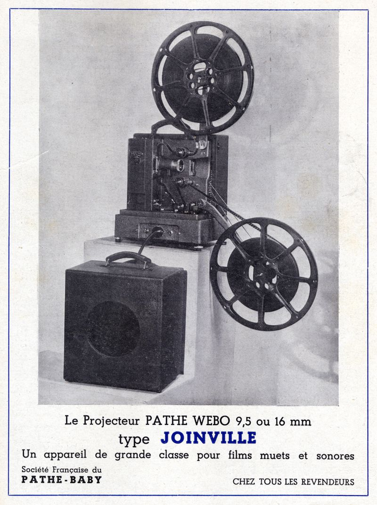 Projecteur Pathé Joinville muet ou sonore 9,5 mm ou 16 mm - 1949
