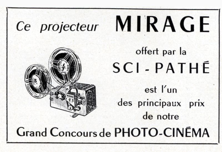 Projecteur Pathé Mirage 9,5 mm - 1959