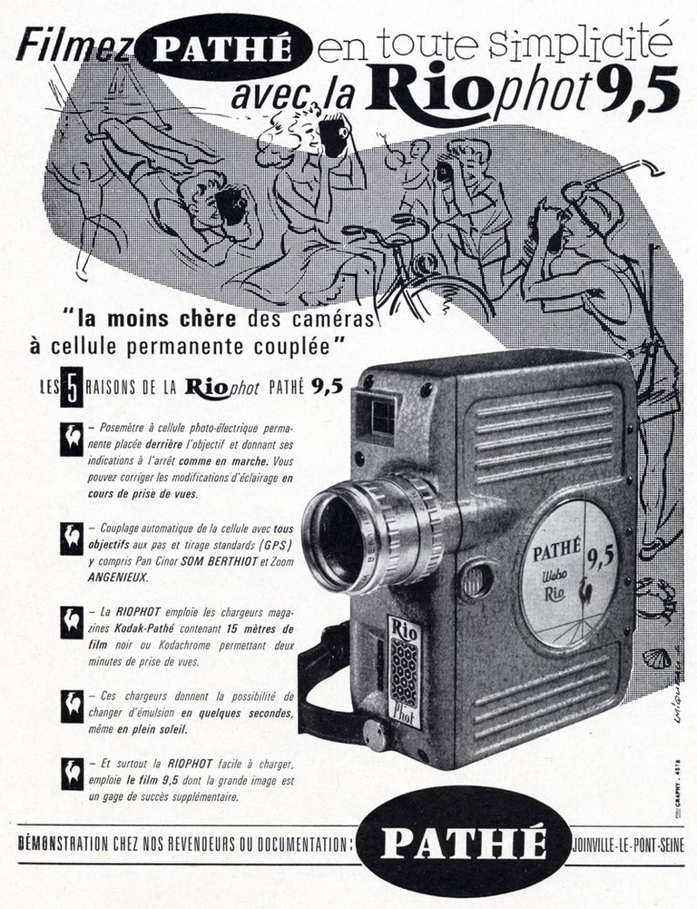 Caméras Pathé RioPhot 9,5 - juin 1960 - Photo-Cinéma