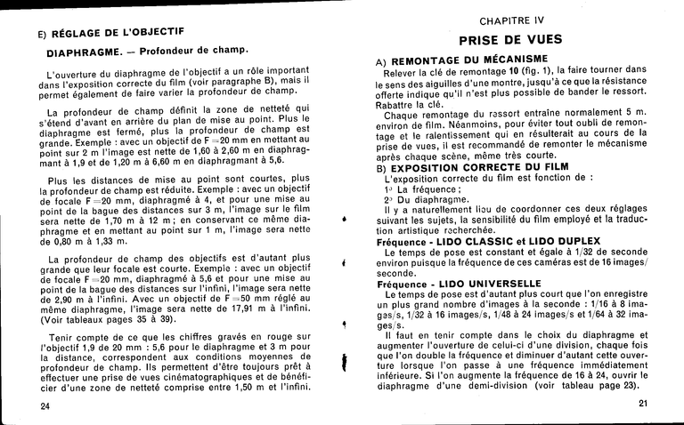 Lido 9,5 Universelle - Duplex - Classic - Notice - 22