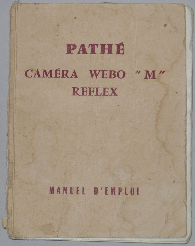 Mode d'emploi - Caméra Webo M reflex - 40 pages