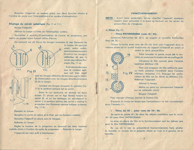 Mode d'emploi - Luxa - 1948 - pages 4 et 5
