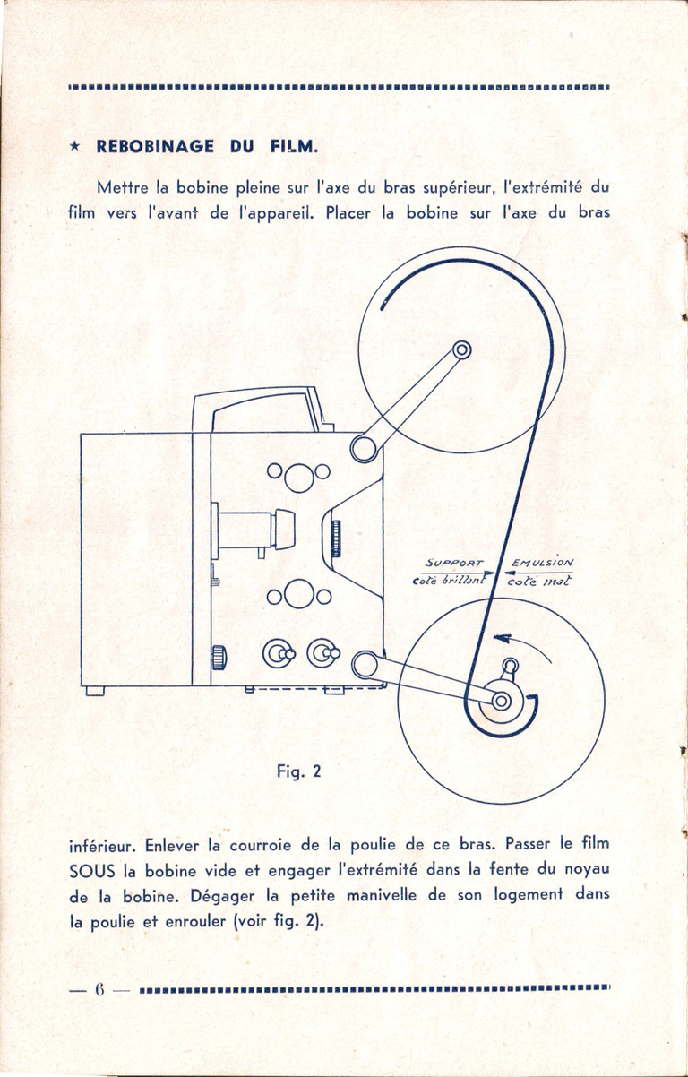 Projecteur Pathé-Baby 53 - Notice 00