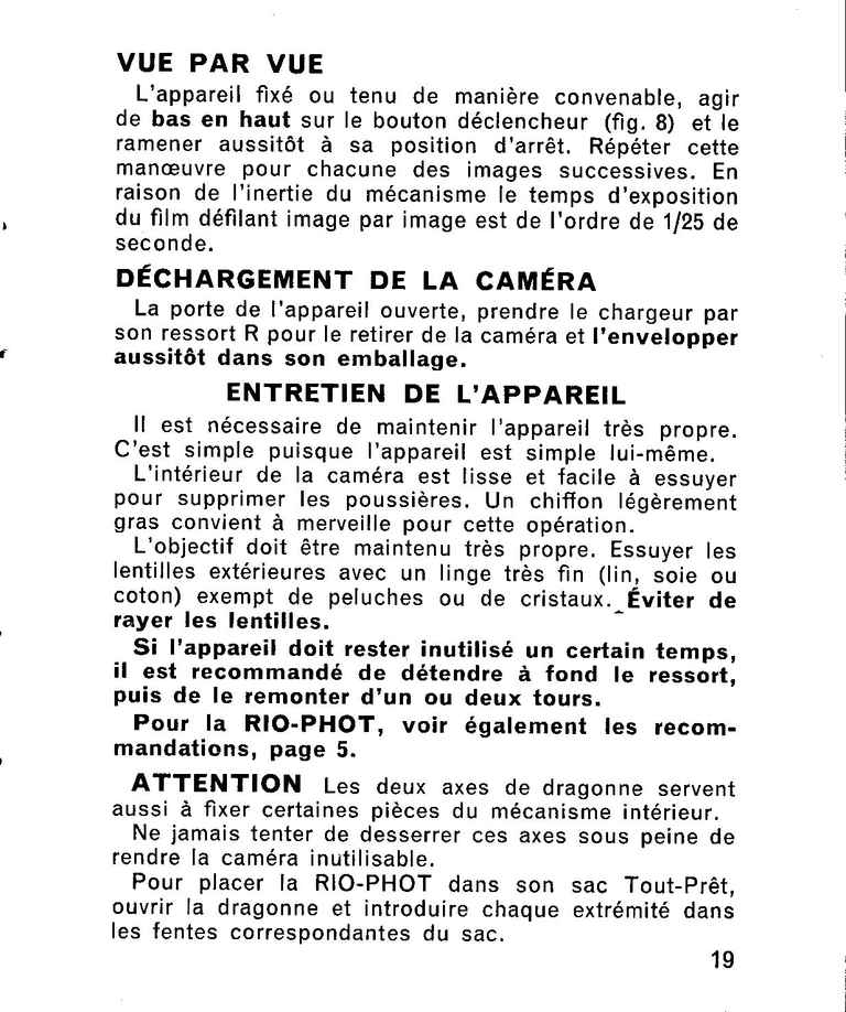 Rio Rio-Phot Notice - Ref 4.823-5-62