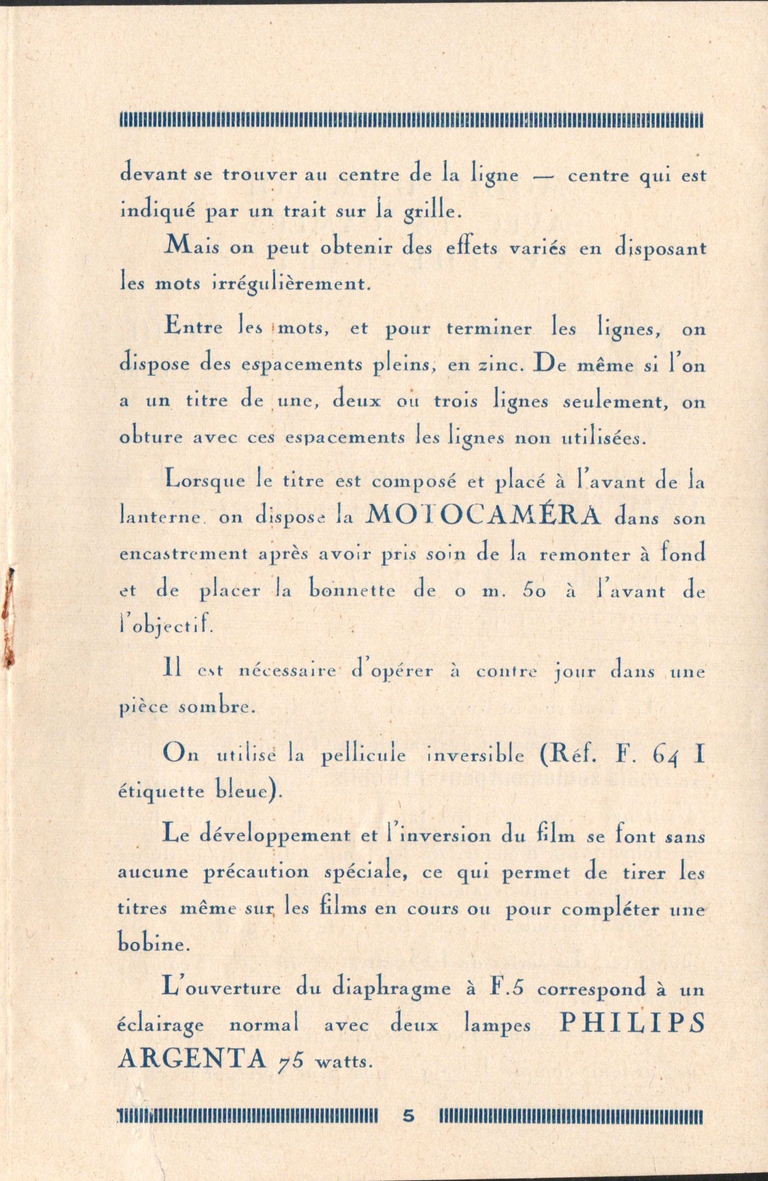 Lanterne Titra Notice