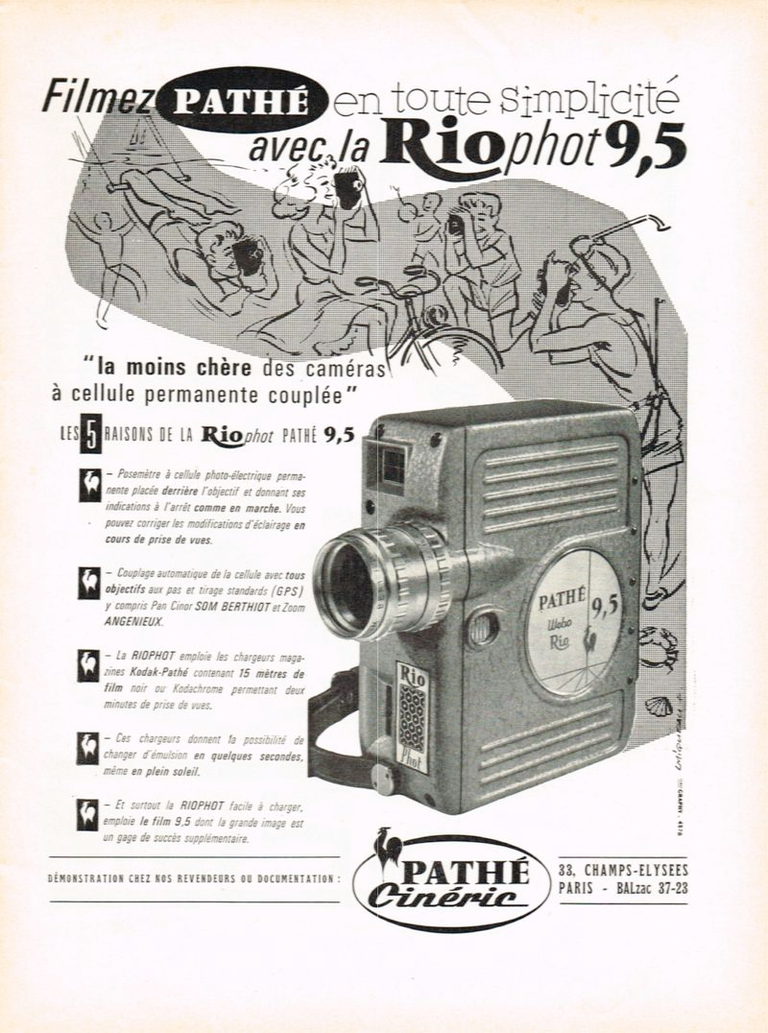 Caméras Pathé RioPhot 9,5 - mai 1961 - Photo-Cinéma