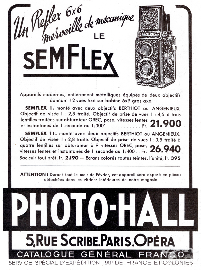SEM - Semflex I, Semflex II - 1950
