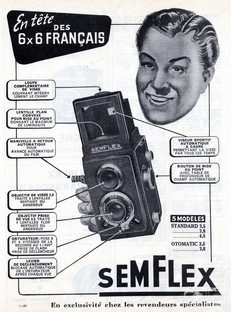 SEM - Semflex Standard 3,5, Semflex Standard 3,8, Semflex Standard 4,5, Semflex Otomatic 3,5, Semflex Otomatic 3,8 - 1952