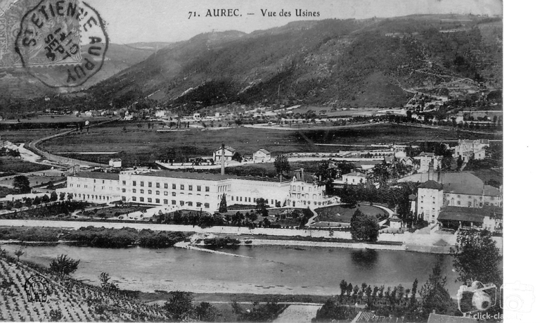 Les usines SEM à Aurec - Carte postale 71. AUREC - Vue des Usines