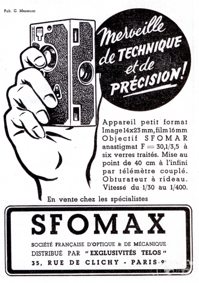 SFOM - SFOMAX - 5 décembre 1949 - Le Photographe