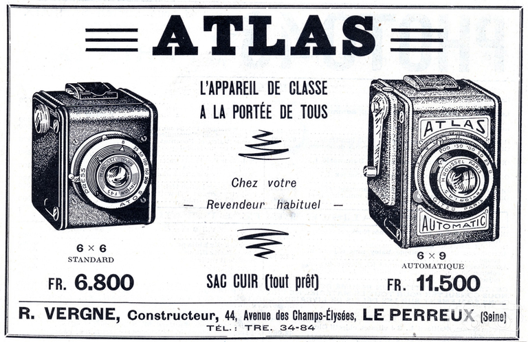 Vergne - Atlas 6x6 Standard, Atlas 6x9 Automatique