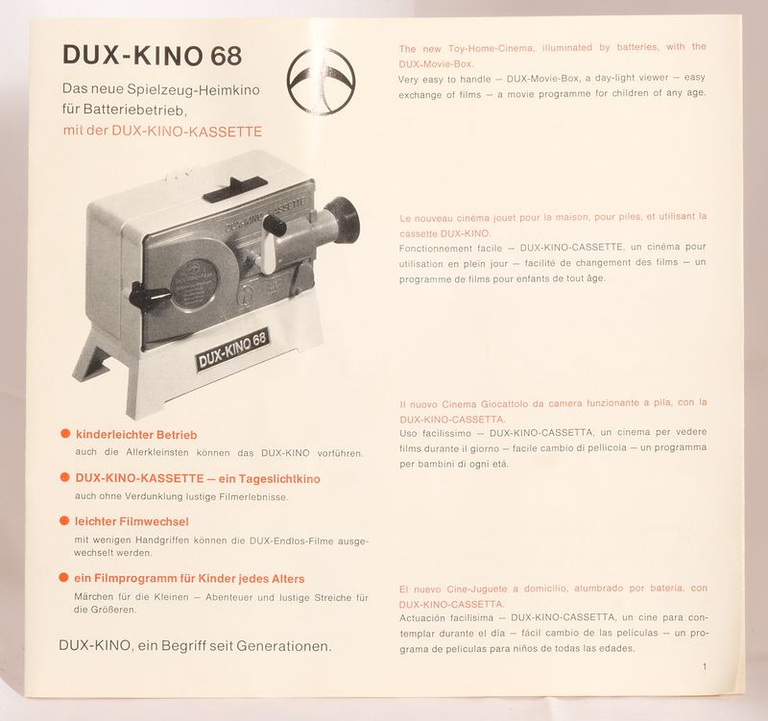 Notice Dux Kino 68