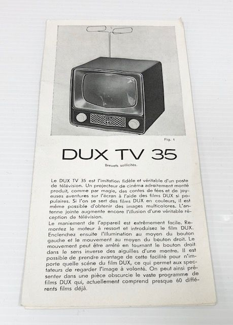 Dux TV 35, mode d'emploi, français