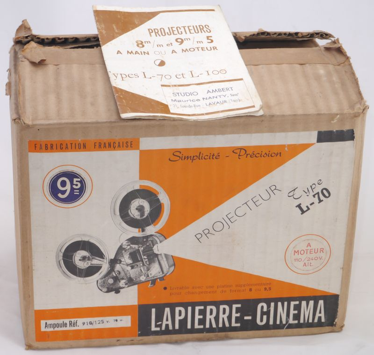 Boîte du projecteur Lapierre-Cinéma Type L70 9,5 mm