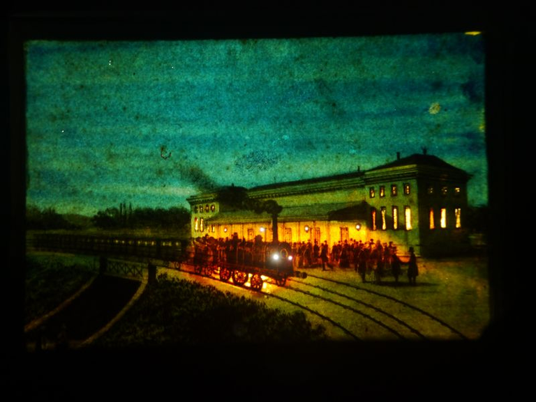 Le Chemin de fer de Paris à Tours : vue nuit