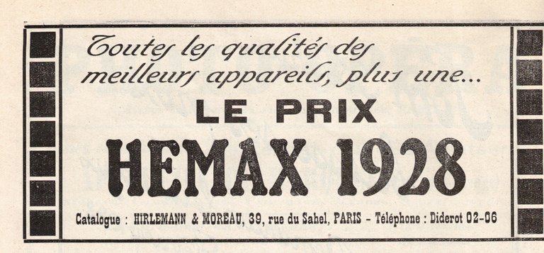 Hemax - La revue française de photographie n°199 - 01 avril 1928