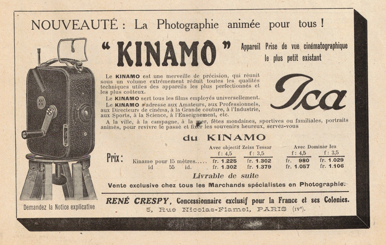 Ica Kinamo - La revue française de photographie n°92 - 15 octobre 1923
