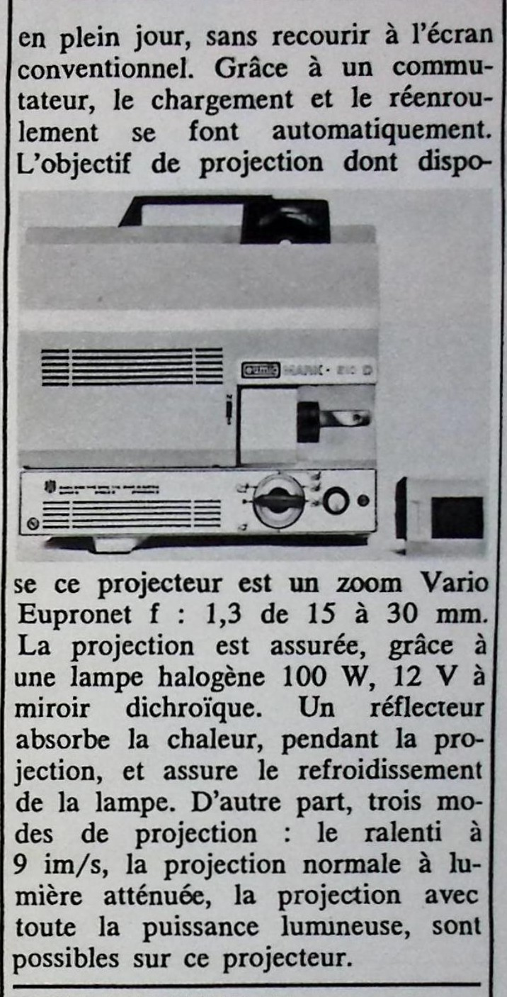 Eumig - Projecteur Mark 510 D - Photo - juin 1971
