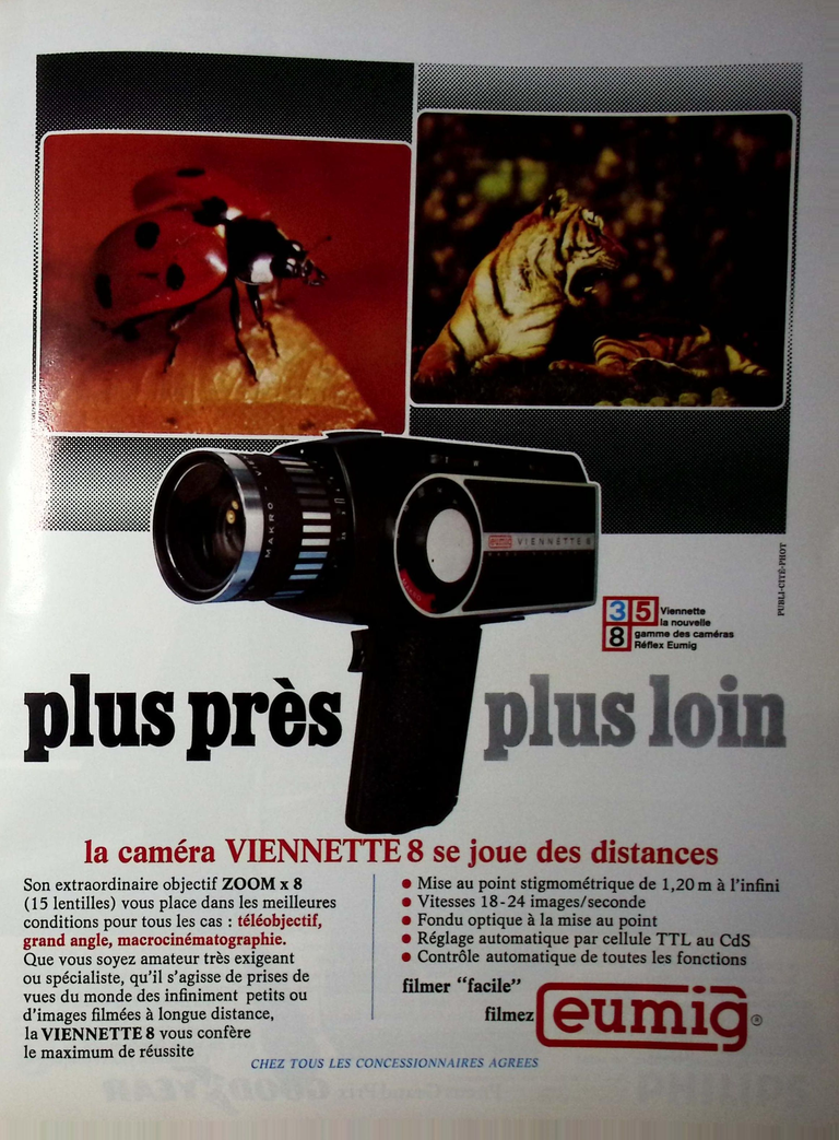 Eumig - Caméra Viennette 8 - Photo - juin 1971