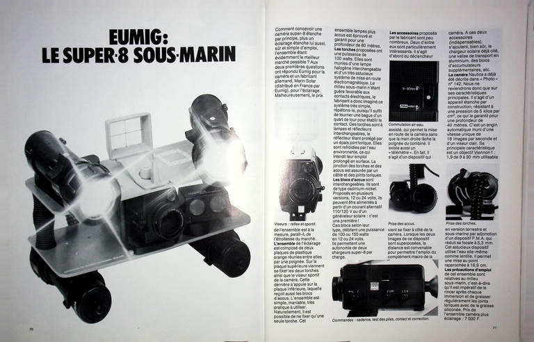 Eumig - Caméra Nautica - Photo - mars 1981
