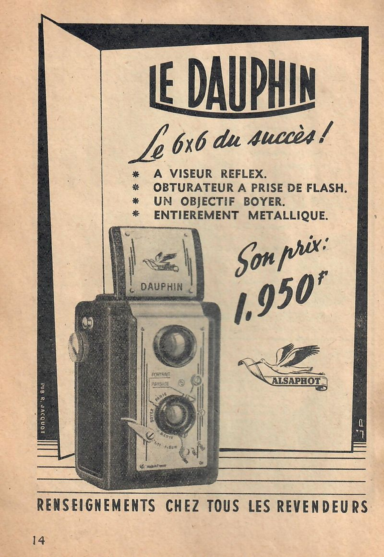 Alsaphot - Le Dauphin 6 x 6 - mai et juin 1951
