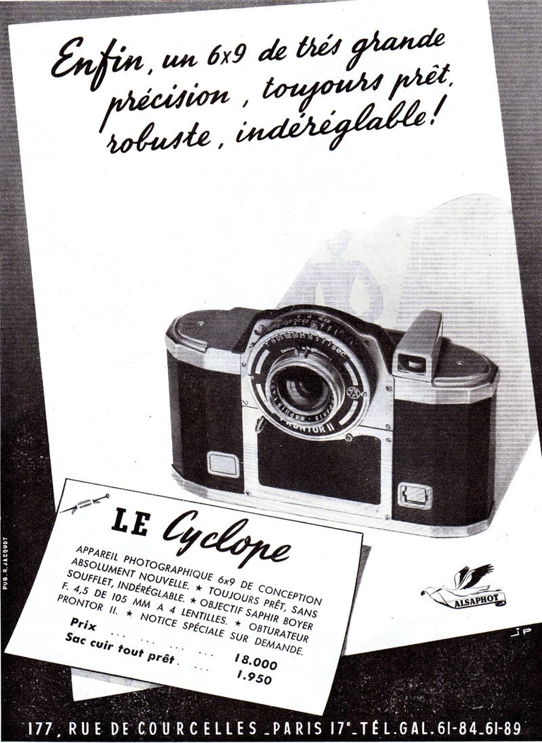 Alsaphot - Le Cyclope 6 x 9 - juin 1951 - Photo-Cinéma
