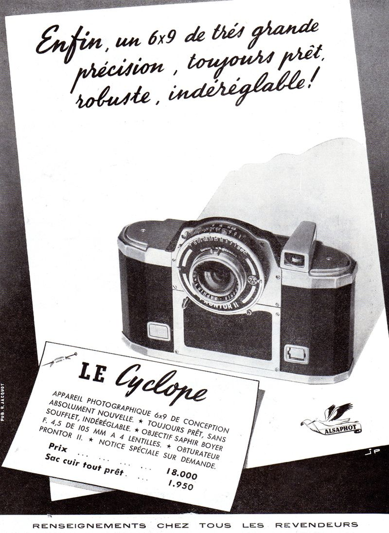 Alsaphot - Le Cyclope 6 x 9 - juillet 1951 - Photo-Cinéma