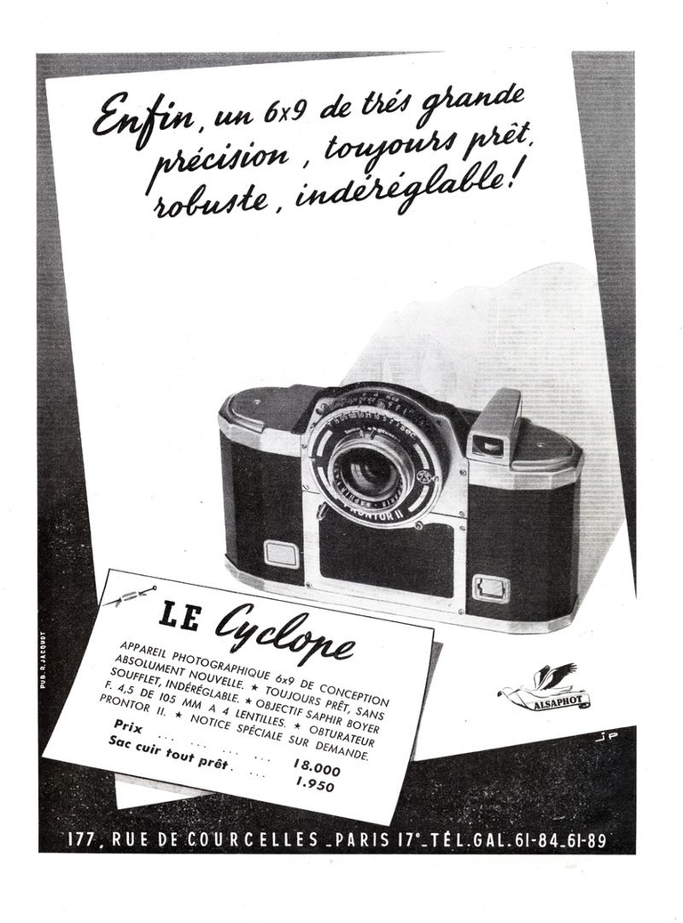 Alsaphot - Le Cyclope 6 x 9 - 1951
