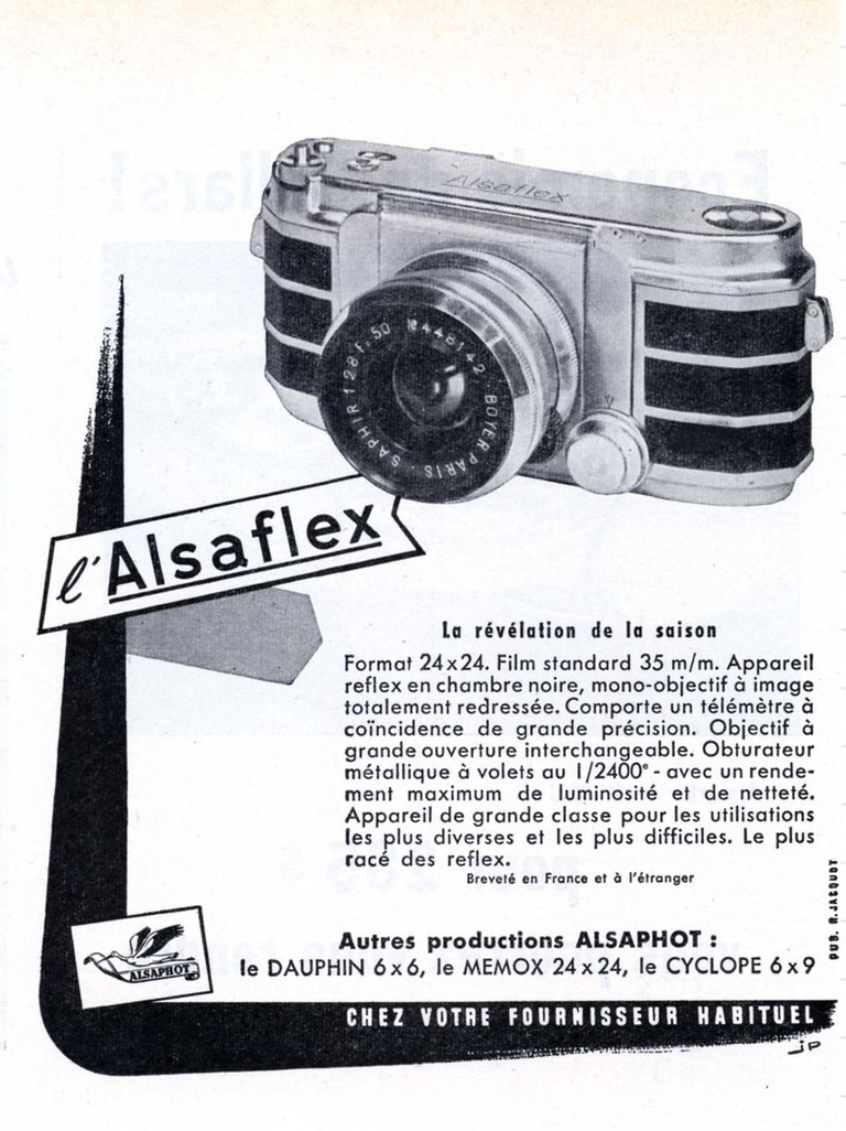 Alsaphot - L'Alsaflex 24 x 24 - 1952