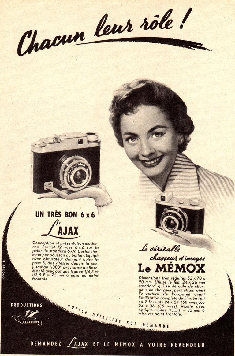 Alsaphot - L'Ajax, Le Memox - juin 1954 - Sciences & Vie