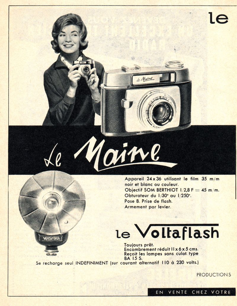 Alsaphot - Le Maine, L'Anjou, Le Voltaflash - avril 1960 - Sciences & Vie