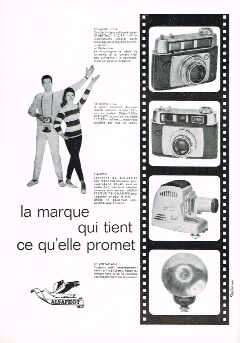 Alsaphot - Le Maine IIIa, Le Maine IIc, L'Anjou, Le Voltaflash - novembre 1961 - Photo-Cinéma