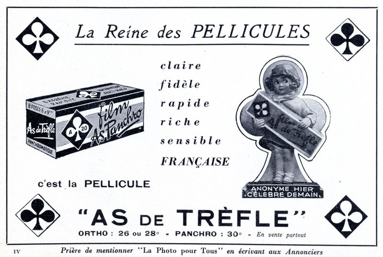 As de Trèfle - Pellicule As-Panchro - 1938