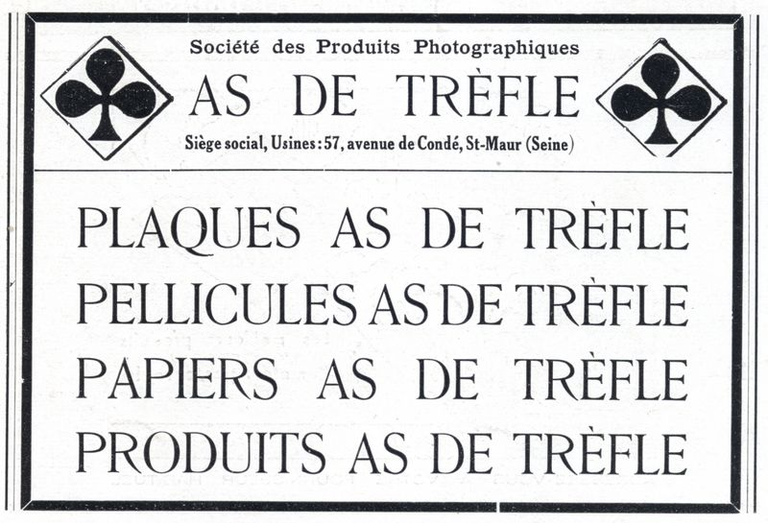 As de Trèfle - Plaques, Pellicules, Papiers, Produits - 1943