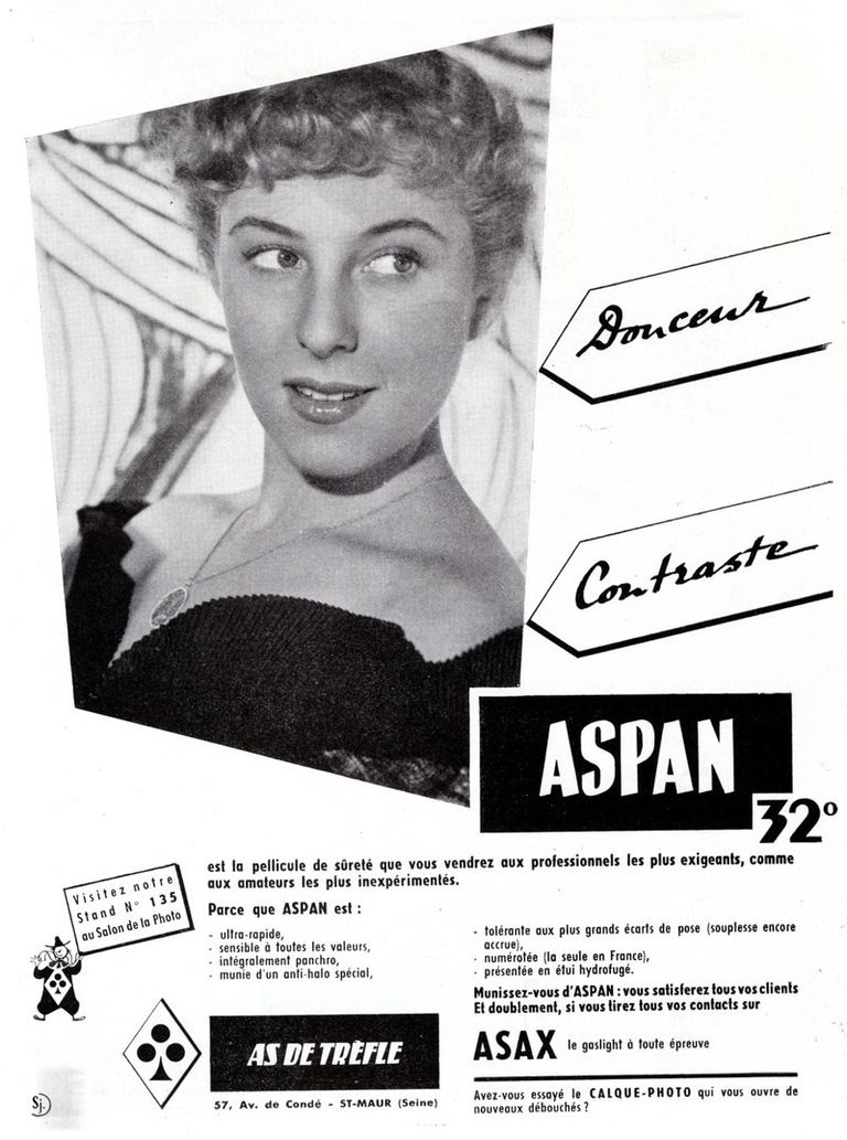 As de Trèfle - Pellicule Aspan, Papier Asax - 1951