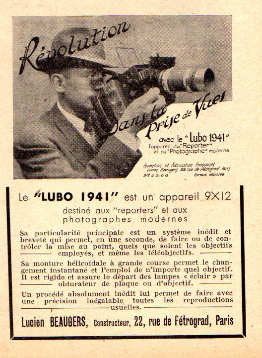 Beaugers - Lubo 41 - novembre 1942 - Photo-Cinéma