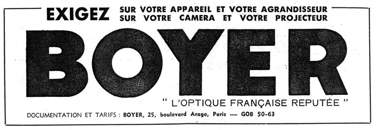 Boyer - objectifs - juillet 1950 - Le Photographe