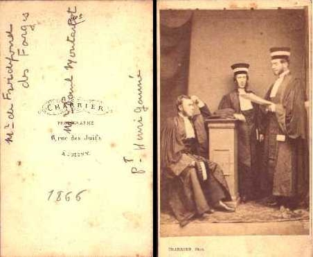 Joigny - Charrier - Photographe - 6, rue des Juifs - A Joigny - 1866