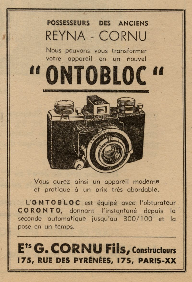 Cornu - Ontobloc - décembre 1946 - Photo-Cinéma